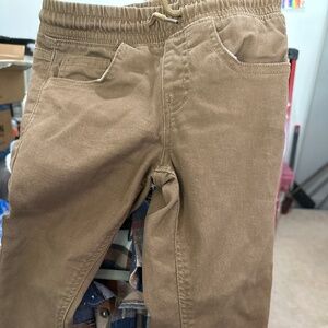 Boys brown pants with drawstring